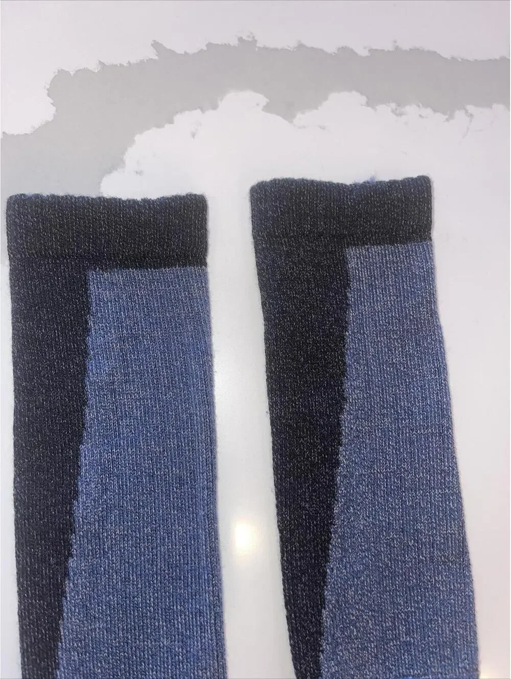 2 PAIRS DICKIES COPPER SHIN PROTECTOR BOOT LENGTH SOCKS MENS 6-12 BLUE & BLACK